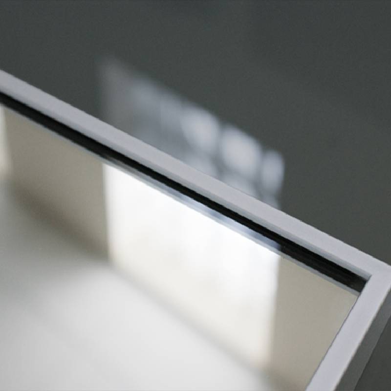 acid etched mirror glass