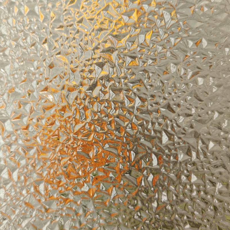 acid etched mirror glass