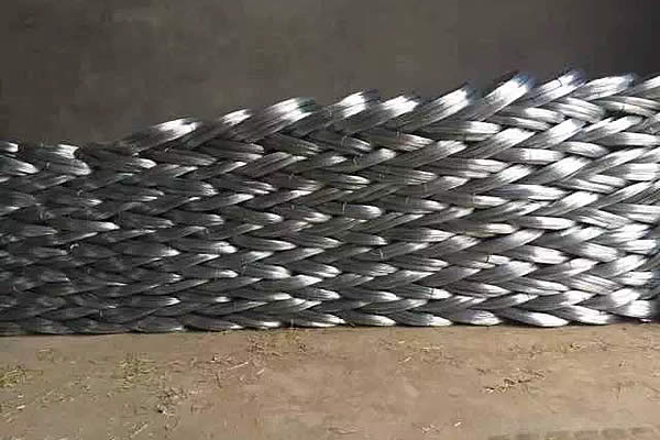 Galvanized wire panels for various applications in agriculture, construction, and fencing purposes.