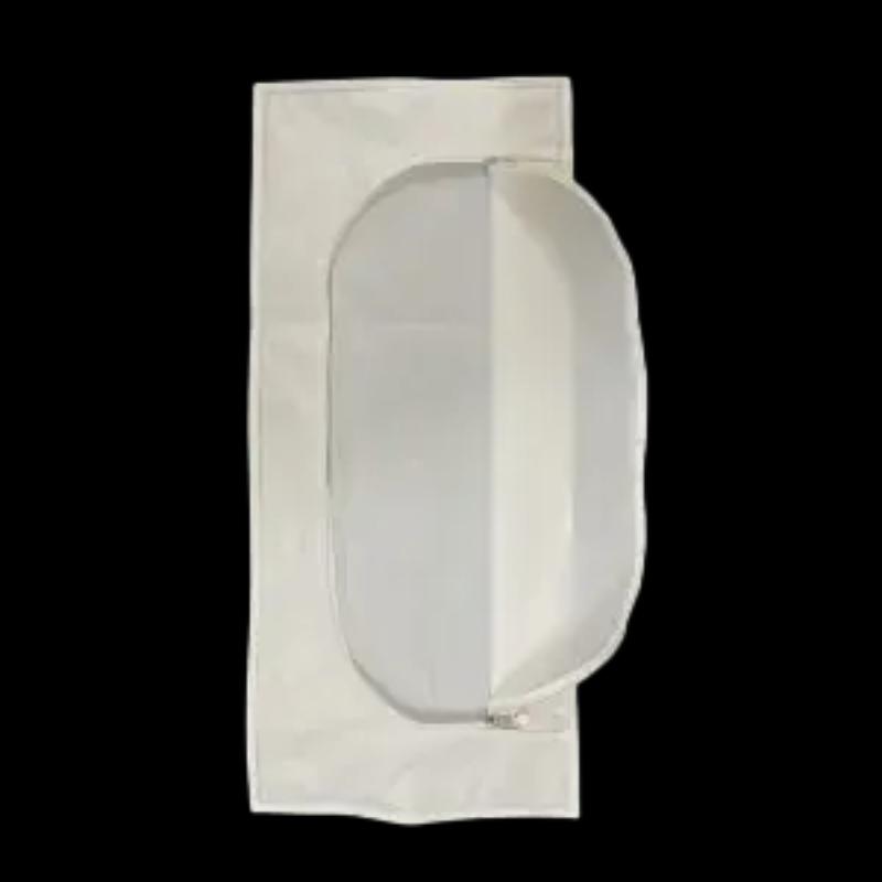 PEVA Animals/Pet Bodybag,PEVA 0.20mm 36X81cm ,white color,curve zipper,2 metal zipper handler