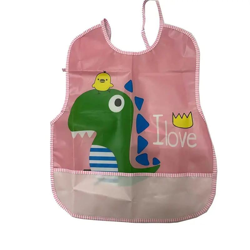 Kid Apron without sleeves, PEVA / PVC wiht custom design, Kid Bib