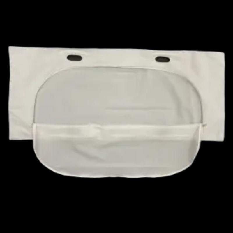 White PEVA/PVC Pet Bodybag with Handle - Dignified & Secure Transport