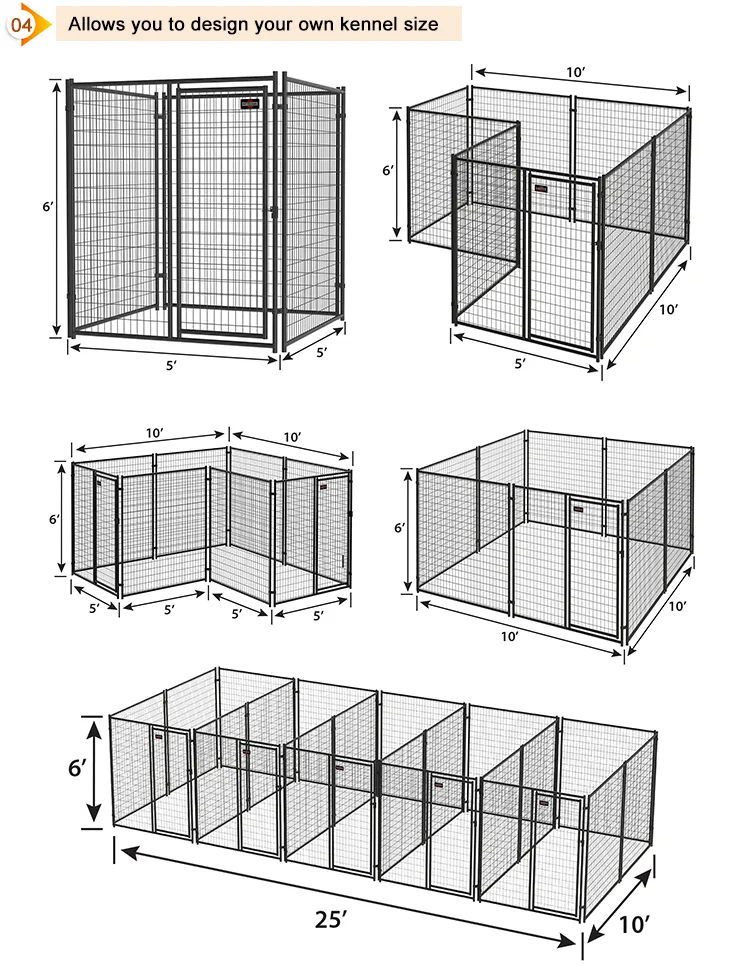 Multiple Sizes Outdoor Dog Cages