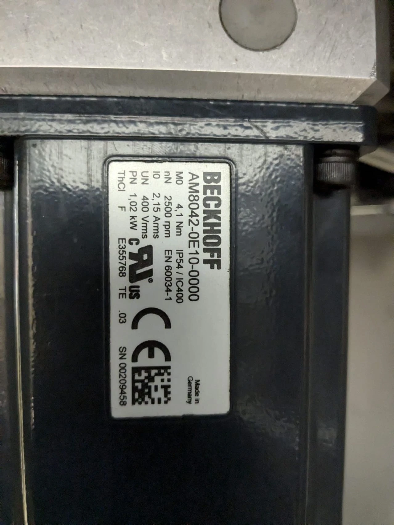 Servo Motor Sausage Cutter Spare Part