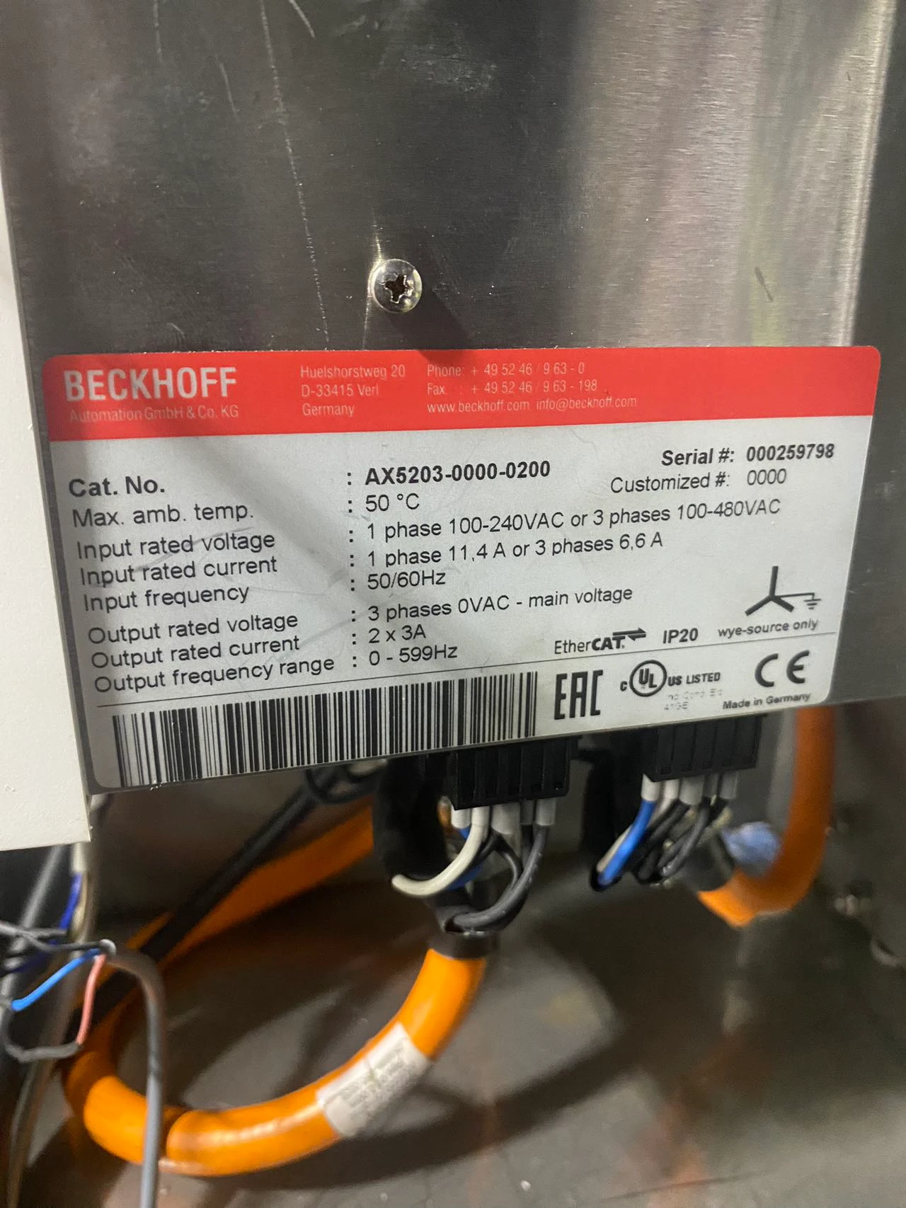 Servo Controller for Sausage Cutter Machine