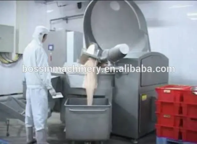 Vacuum Meat Bowl Cutter - High-Speed, Hygienic, Efficient