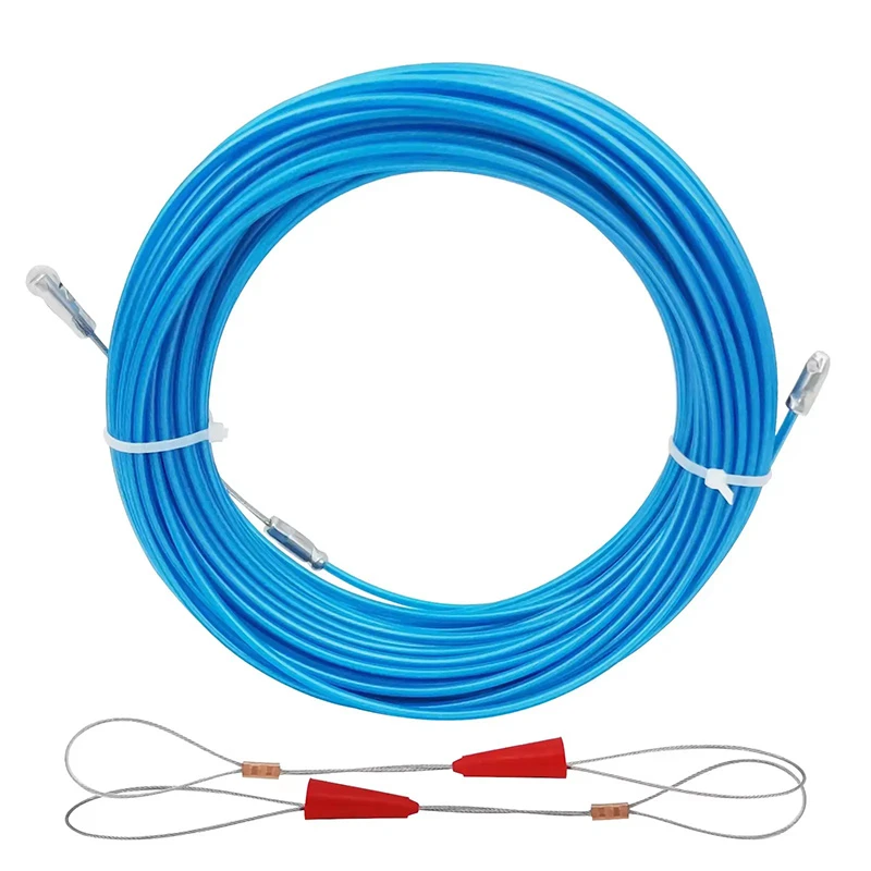 Steel core plastic jacket wire cable puller/fish tape 3.3MM/4MM