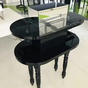 Modern Glass Corner Display for Stylish Home Decor and Effective Product Showcasing