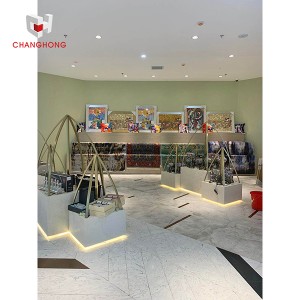 Wood Slatwall Display Supermarket Single Side Shelf Shop Rack Retail Grocery Store Gondola Shelving Grocery Shop Fittings