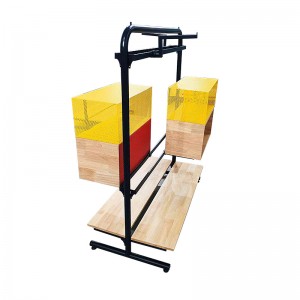 Factory direct sale multifunctional Wall-mounted stainless clothing display rack with led light display stand