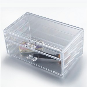 Changhong boutique clear with lid acrylic multilayer stackable cosmetic organizer drawers for bedroom retail store
