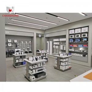 Customized Multi-Function Cell phone Accessories Store Display Furniture mobile shop counter for sale display cabinet