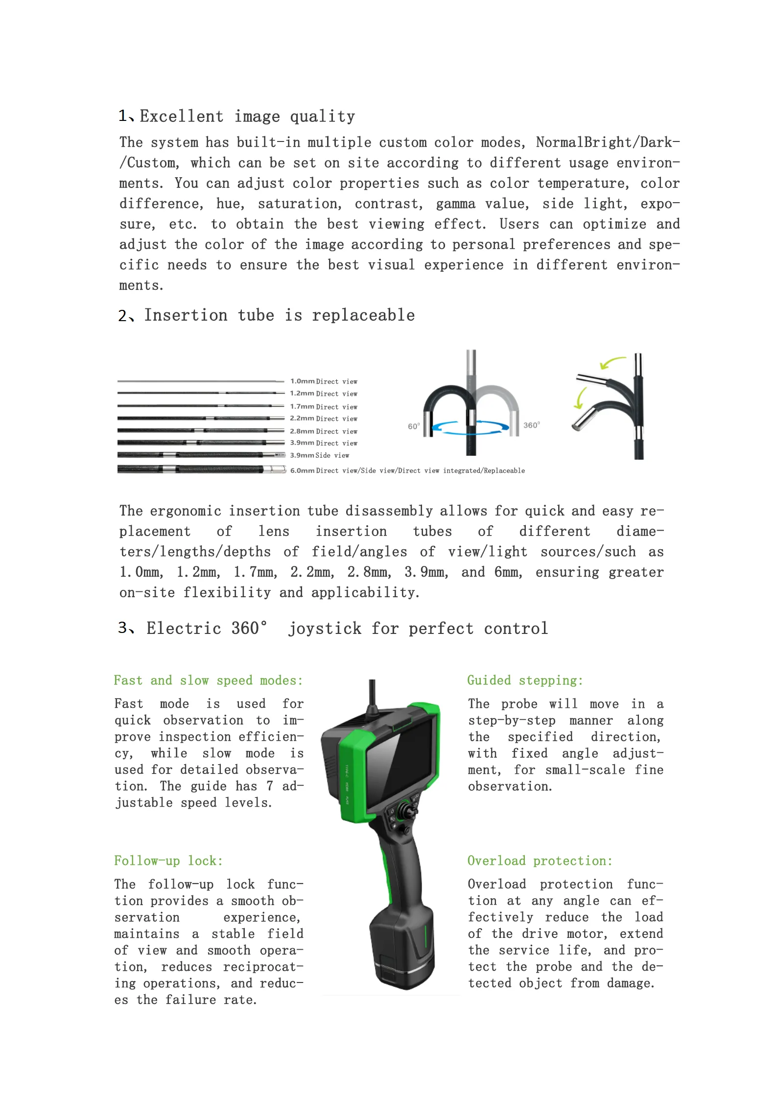 Industrial Video Endoscope