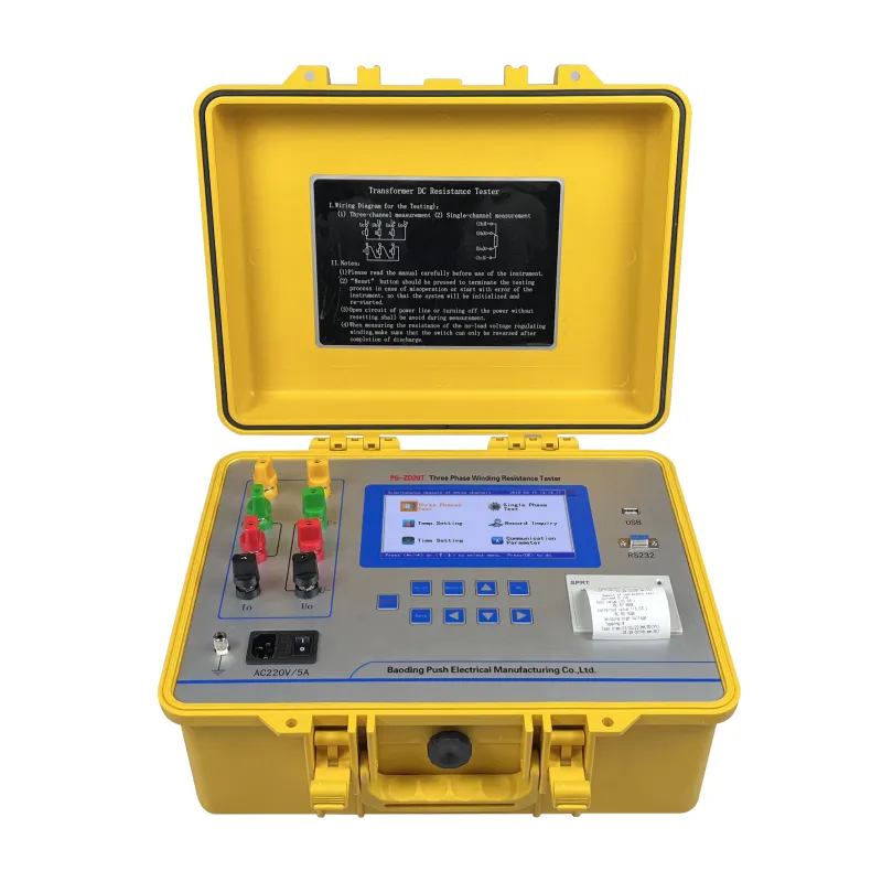 PS-ZD20T Three-Phase Winding Resistance Tester