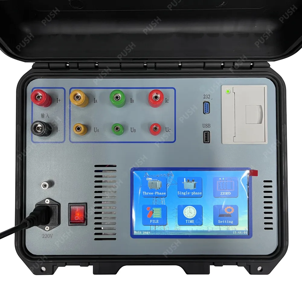 three phase power analyzer for transformer testing
