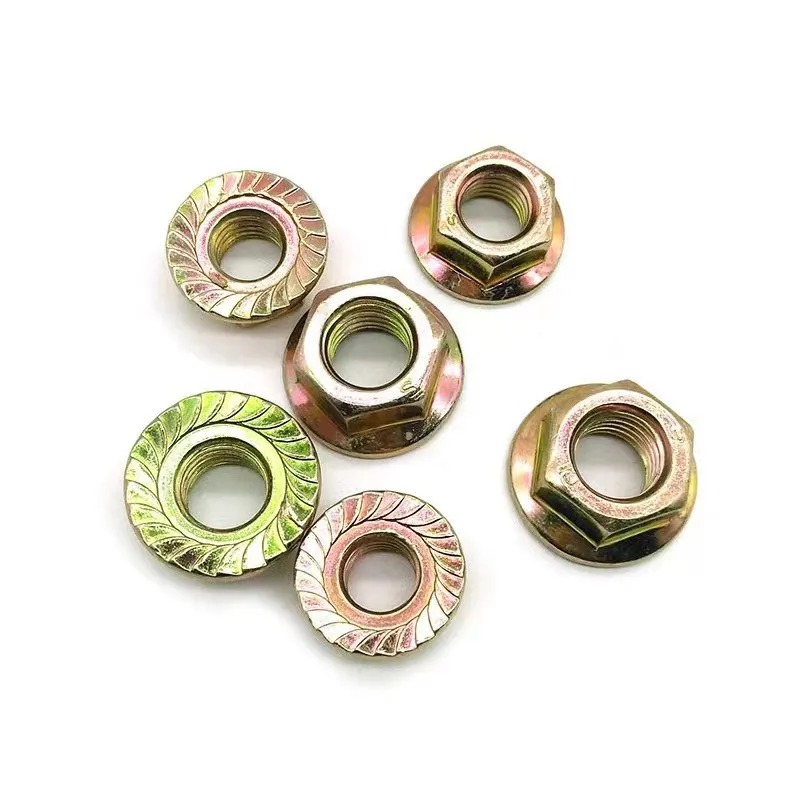 Steel Grade 4.8,8.8,10.9 DIN 6923 Hex Flange Nut