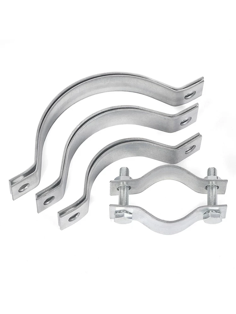 Heavy-Duty Pole Clamps & Pipe Saddle Clamps | Hot Dip Galvanized Steel U-Brackets for Utility & Transmission Poles