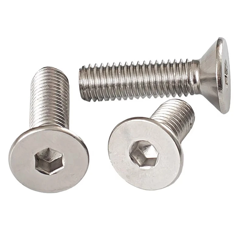 Hexagonal countersunk head screws