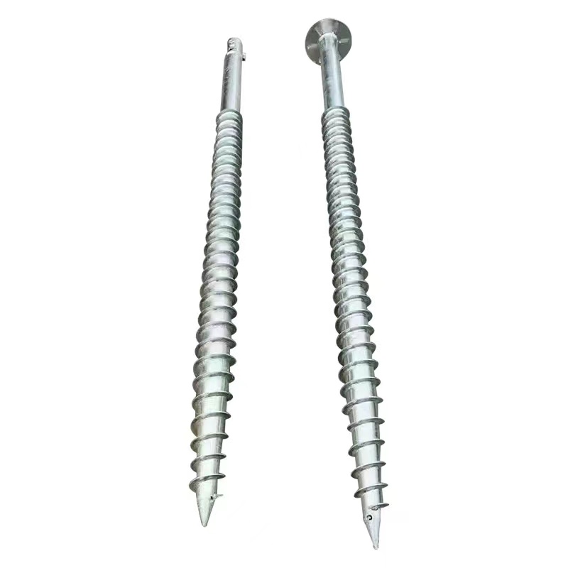 Solar Ground Screws Manufacturer | HDG Helical Piles | LZ Fasteners
