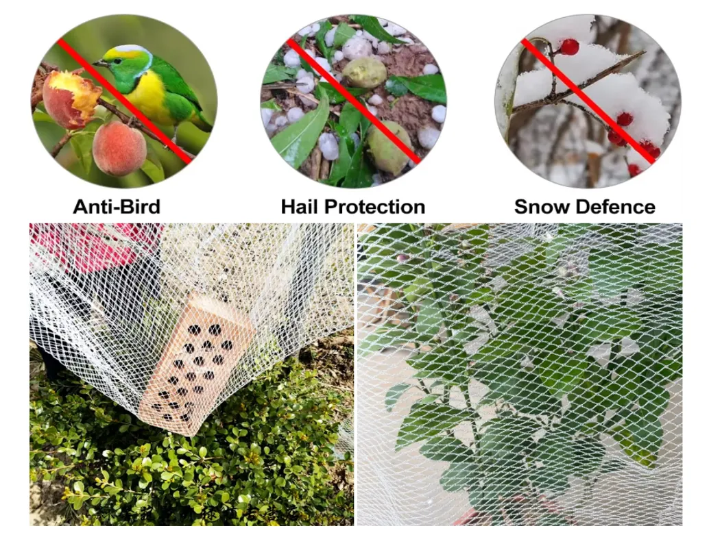 Hail net, cuttable, suitable for vegetable gardens; DIY anti-insect netting, suitable for protecting gardens, orchards, greenhouses and farmland.