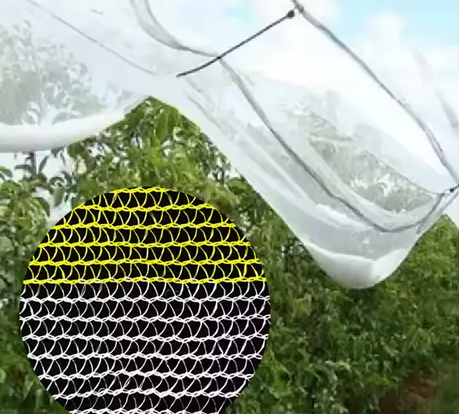 Hail Netting 10 ft. x 50 ft., Bird Netting Protect Fruits and Plants from Hail Damage, White