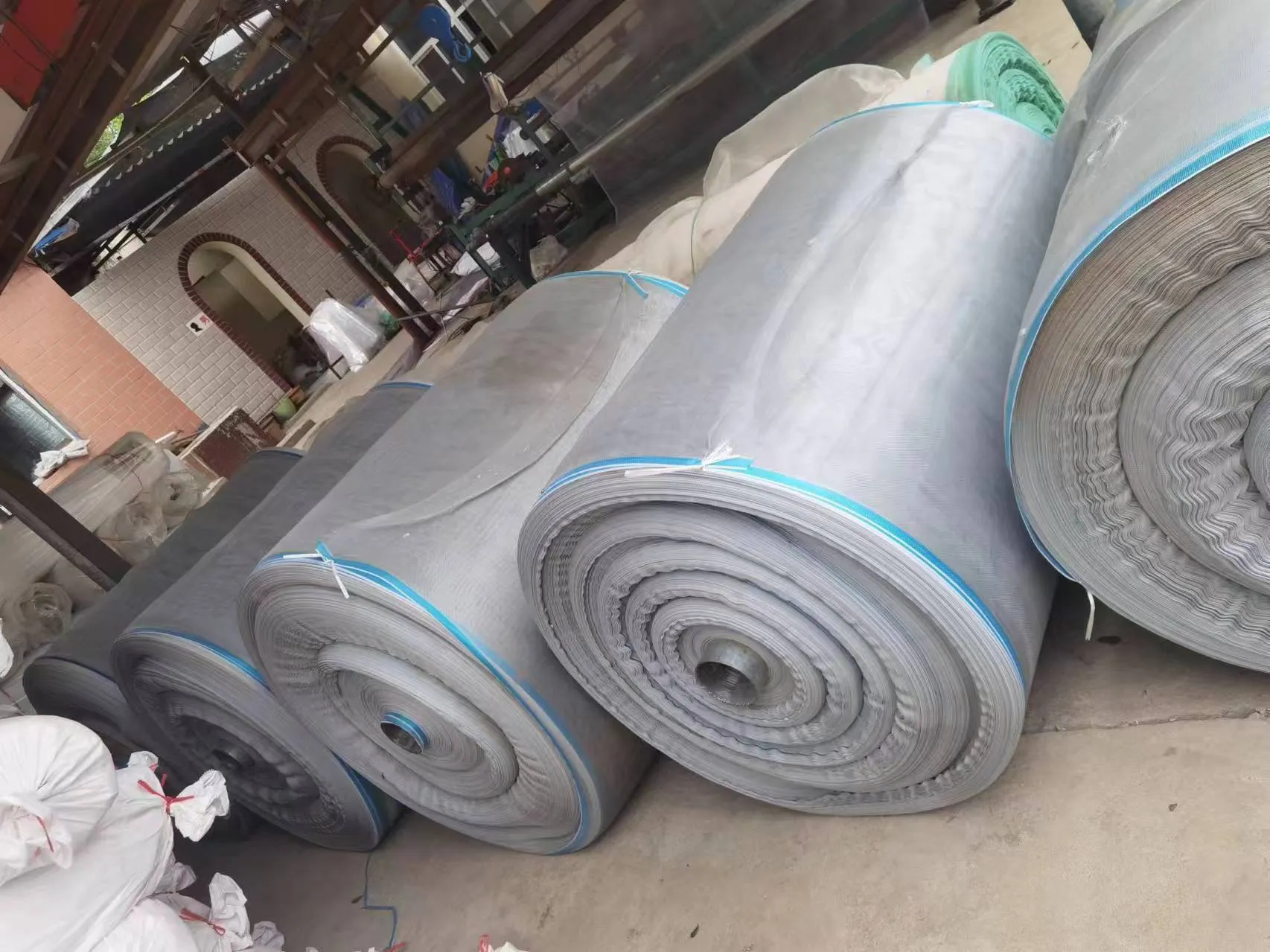 coloured plastic bags