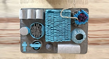 dog treat snuffle mat