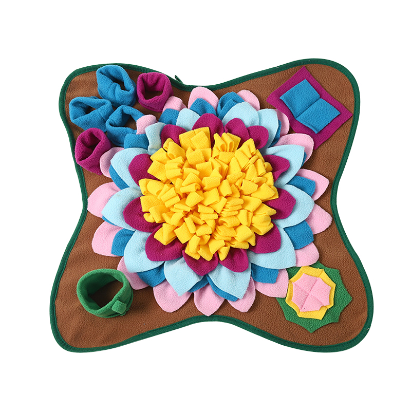 donut shaped felt cave cat bed