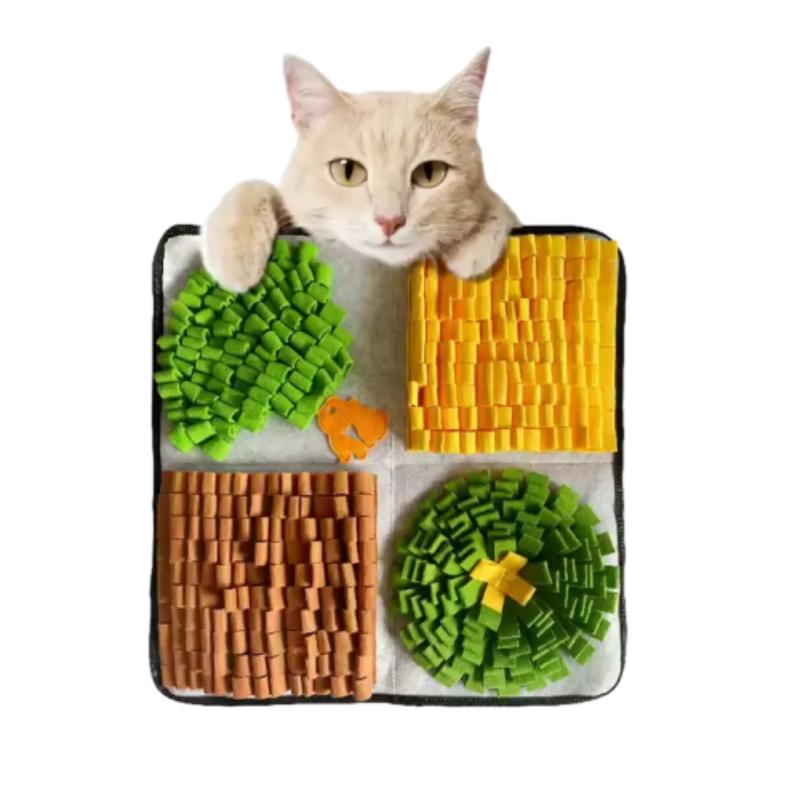 Collapsible Washable And Tear Resistant Square Snuffle Mat