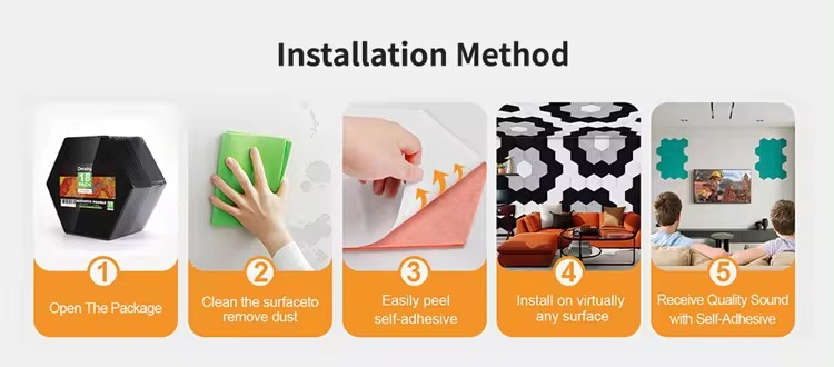 acoustic felt wall tiles