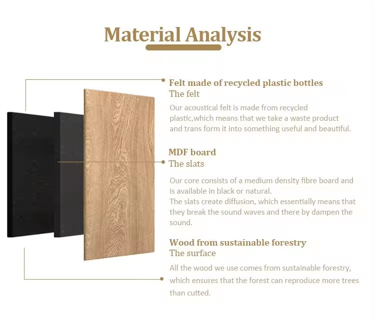 natural oak acoustic panels