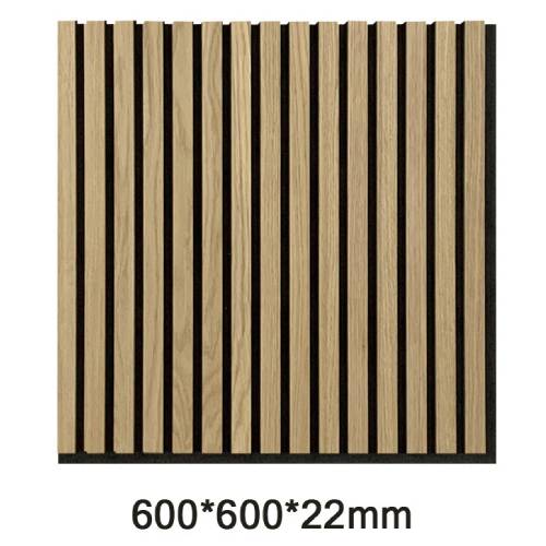 3 Side Oak Wood Veneer Soundproofing Wall Panel