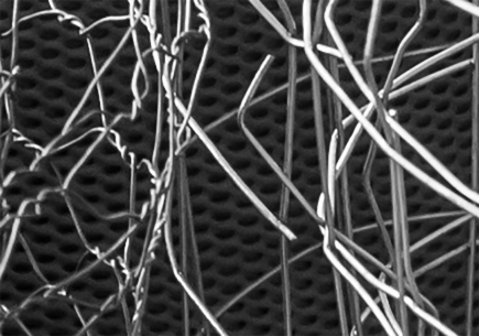 Rectangular woven vibrating screen mesh.