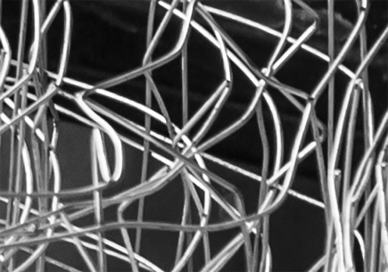 Rectangular woven vibrating screen mesh.