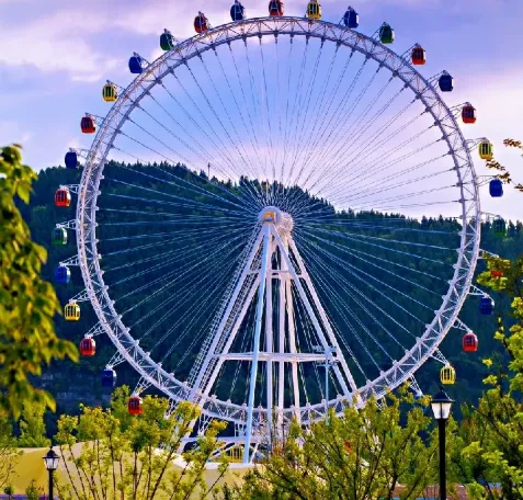 66m Pure Steel Cable Observation Wheel Modern Amusement Architecture Redefined