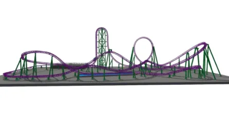 Spiral Lift Design in Lake-Crossing Roller Coasters