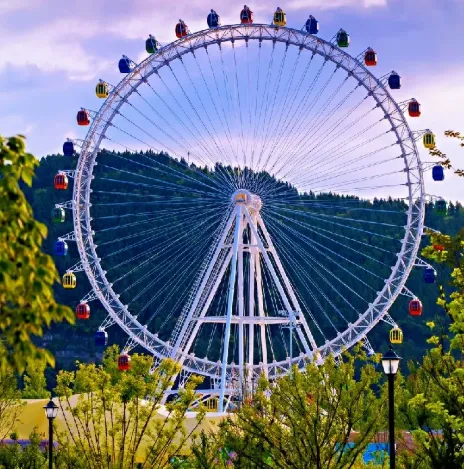 Steel Pier Ferris Wheel 66m Height Structural Design