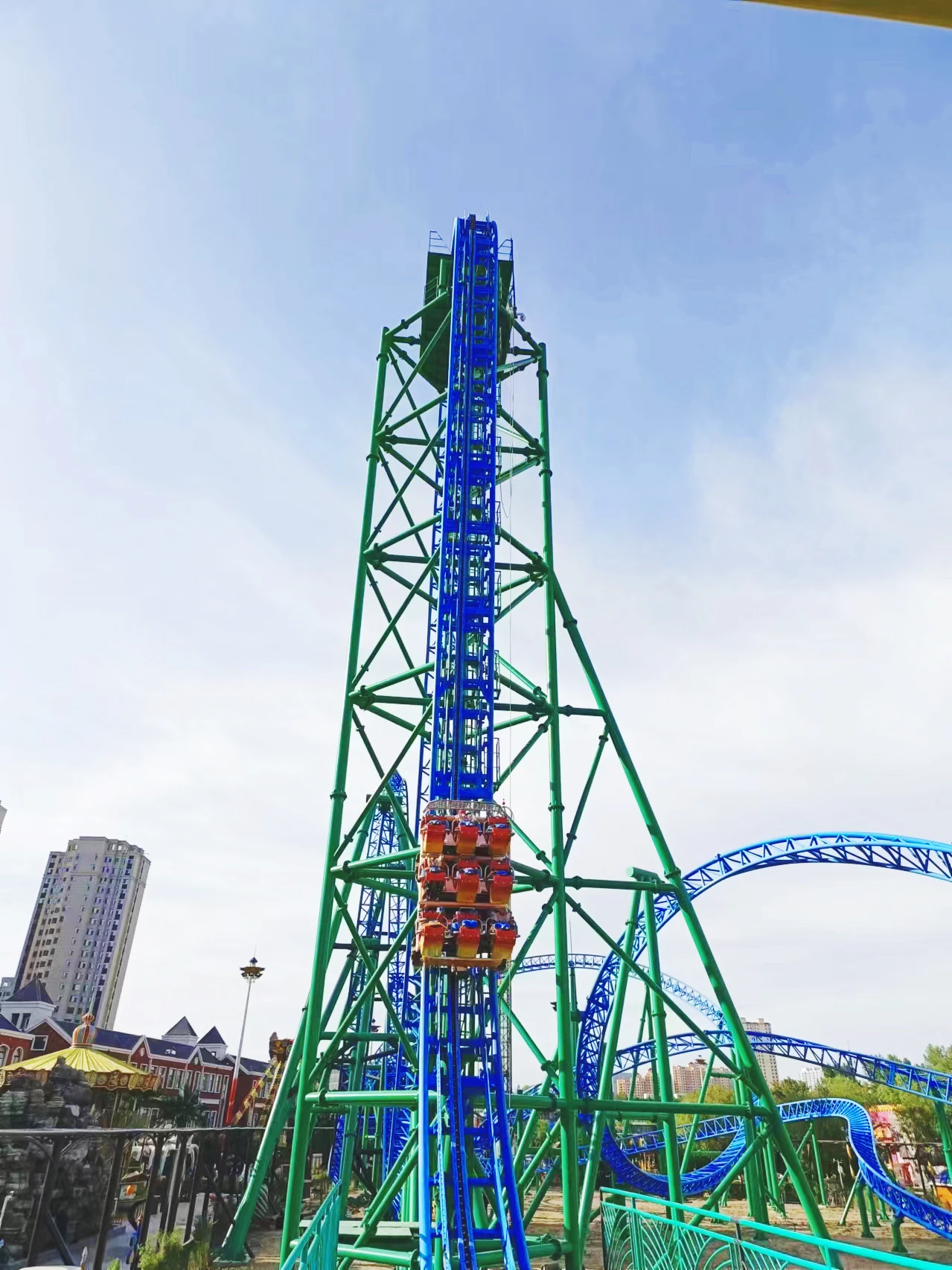 Experiencing Thrills and Excitement on a Roller Coaster Ride