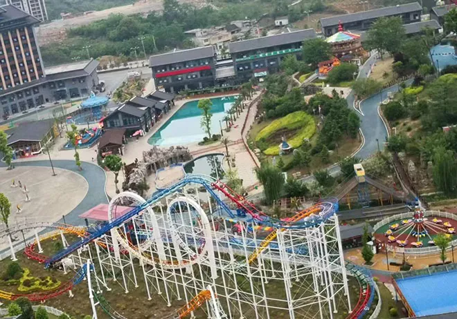 The Thrilling Adventure of Riding a Roller Coaster Through Twists and Turns