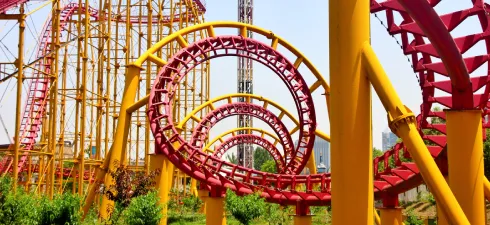 Exciting Twisting Looping Thrills on a Daring Roller Coaster Adventure