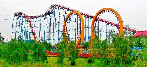 Africa Ethiopia zhipao four loops roller coaster test success