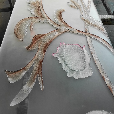 custom sandblasted glass panel custom sandblasted glass panel for partition design