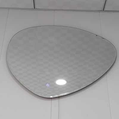 frameless bathroom led mirror with irregular shape irregular modern frameless led mirror