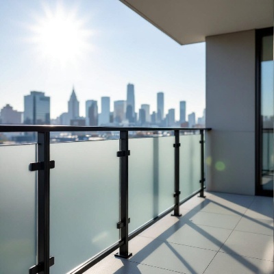 low iron frosted glass panel for balcony