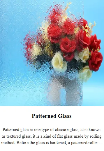 Pattern Glass: An Artistic Carrier Interwoven with Light, Shadow, and Texture