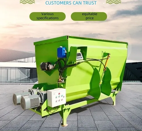 Dual-axis fully mixed ration preparation machine