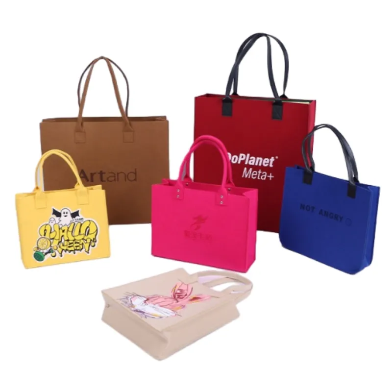 Shopping Felt Handbag Customization