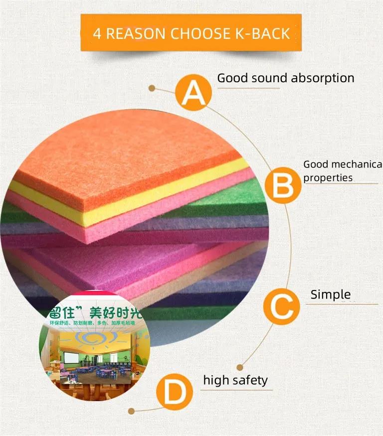 large felt storage bag with window