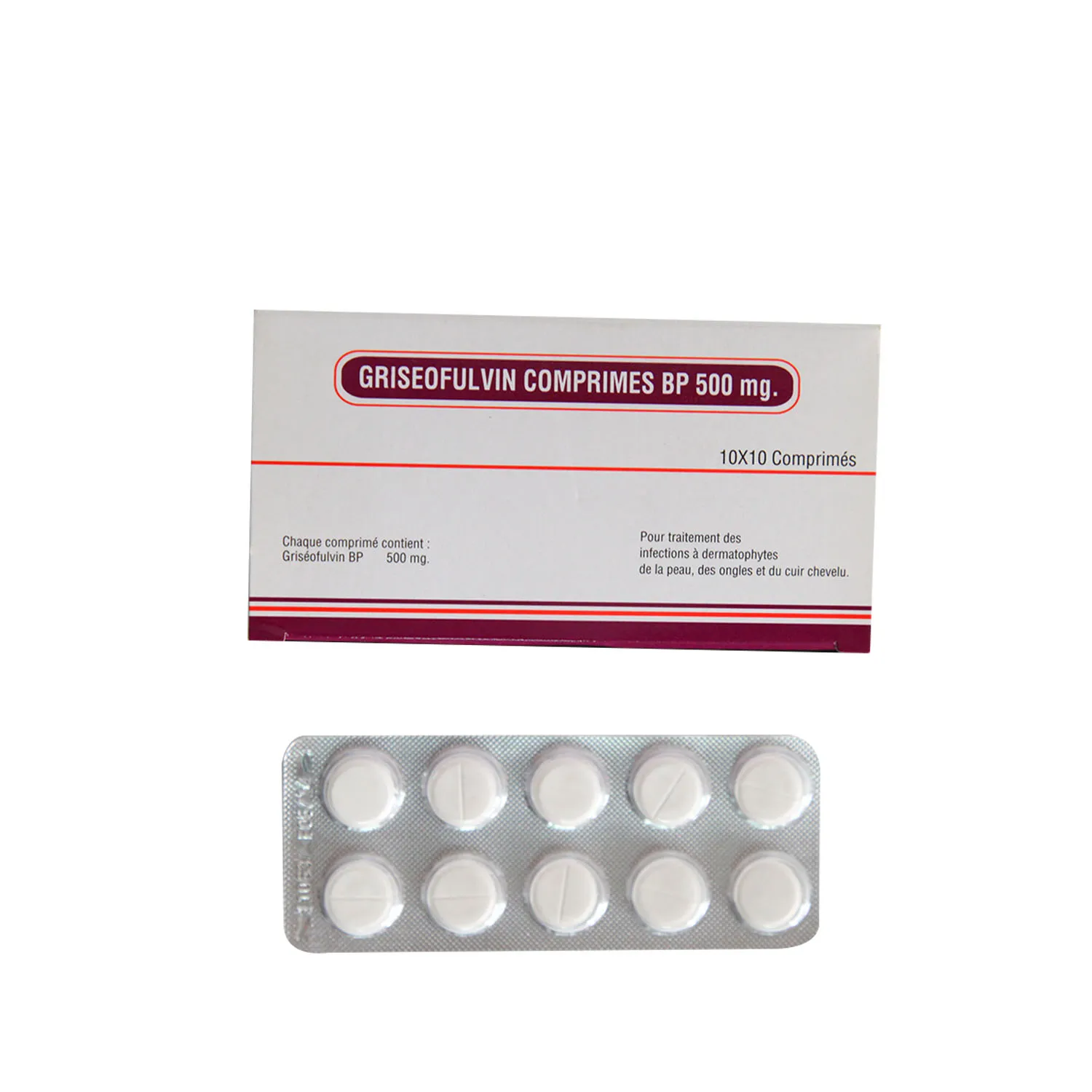 Griseofulvin Tablet BP 500mg