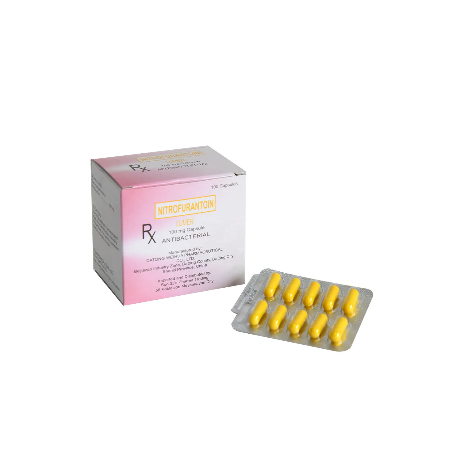 Antibacterial Nitrofurantoin Capsules